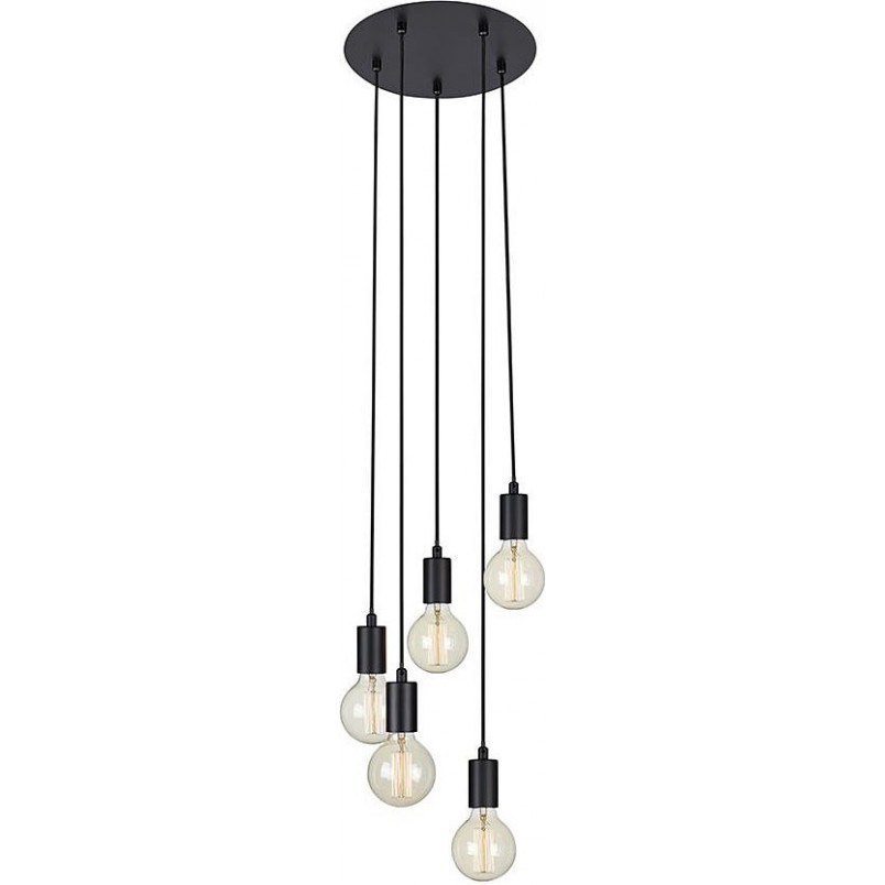 Lampa wisząca Sky V Markslojd | Industrialna, 5 punktów, Czarna
