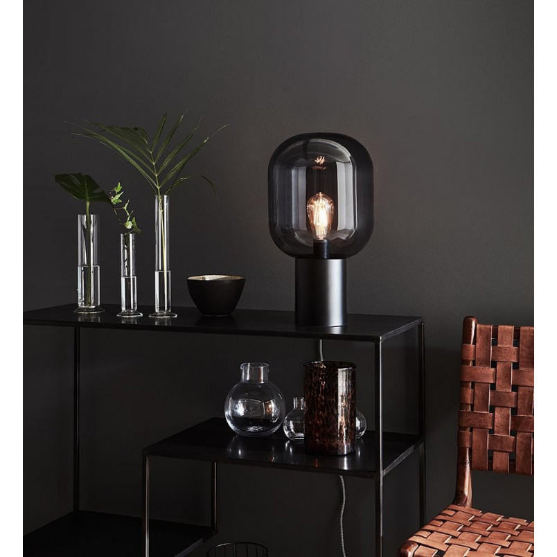 Lampa stołowa Brooklyn - szklana, dymiona, Markslojd | Kup teraz