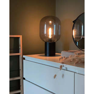 Lampa stołowa Brooklyn - szklana, dymiona, Markslojd | Kup teraz