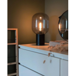 Lampa stołowa Brooklyn - szklana, dymiona, Markslojd | Kup teraz