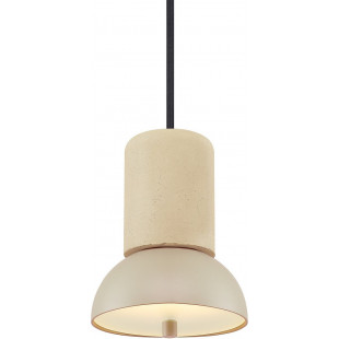 Lampa wisząca betonowa Giro beżowa Loftlight - Loft i Japandi