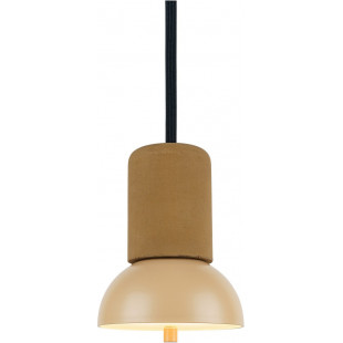 Lampa wisząca betonowa Giro | Loftlight - Żółta, Loftowa