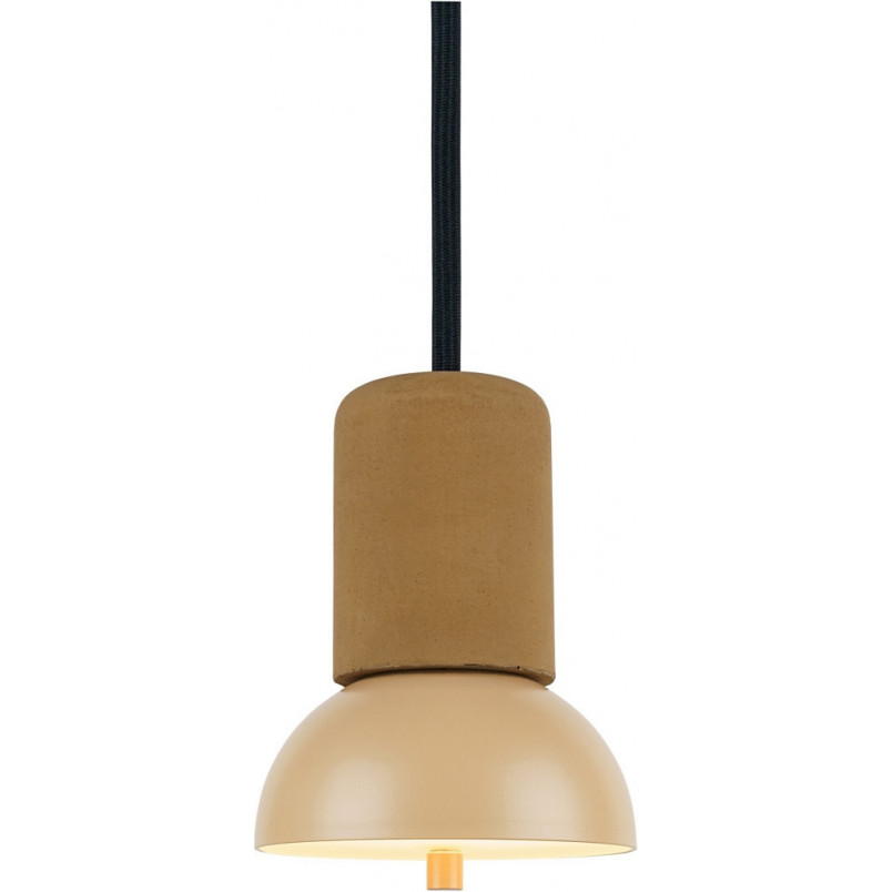 Lampa wisząca betonowa Giro | Loftlight - Żółta, Loftowa