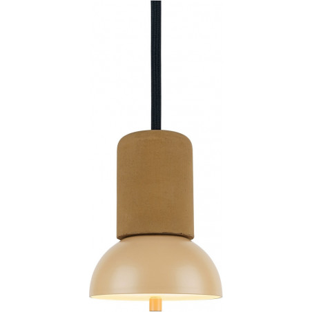 Lampa wisząca betonowa Giro | Loftlight - Żółta, Loftowa