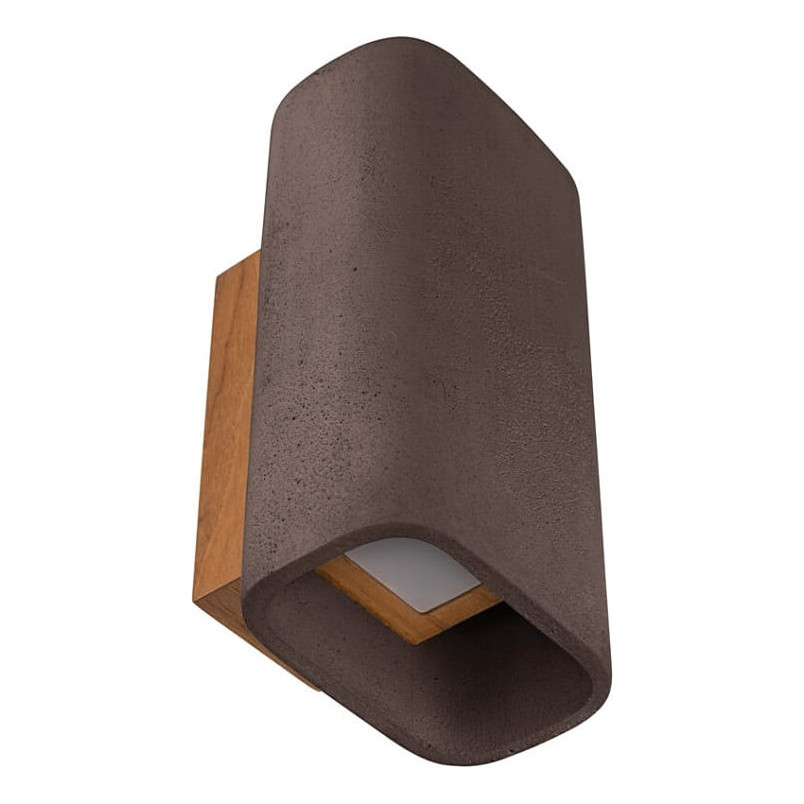 Kinkiet zewnętrzny betonowy Loftlight | Brązowy, LED, IP65