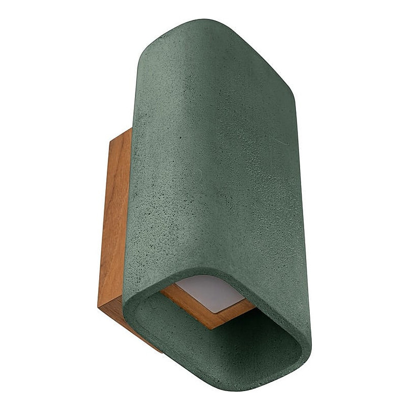 Kinkiet zewnętrzny betonowy LoftLight zielony LED | IP65