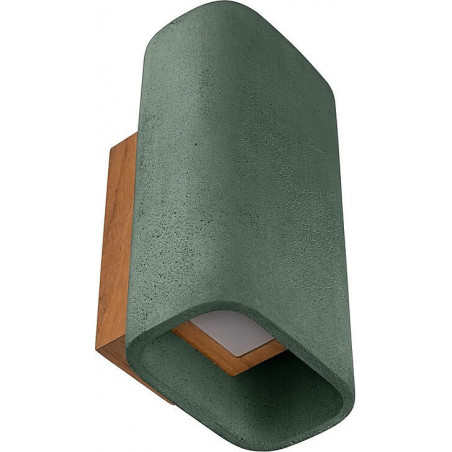 Kinkiet zewnętrzny betonowy LoftLight zielony LED | IP65