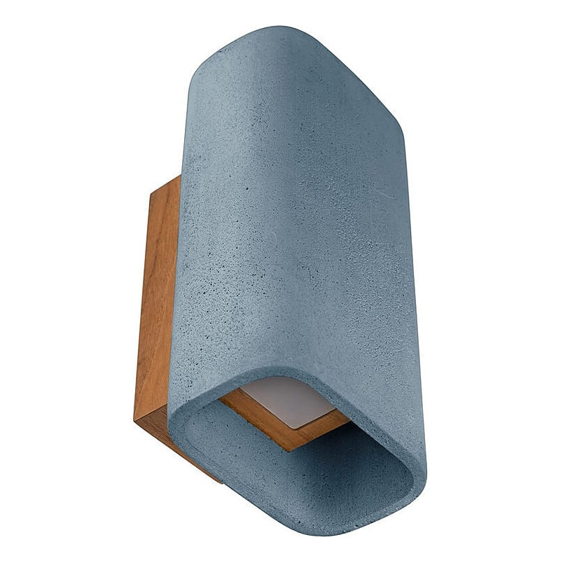 Kinkiet zewnętrzny betonowy LoftLight | Niebieski, LED, IP65