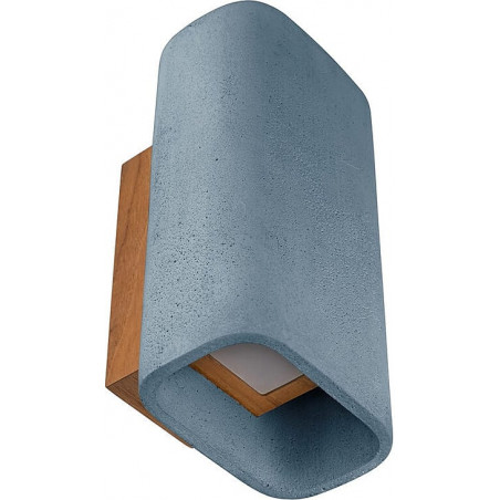 Kinkiet zewnętrzny betonowy LoftLight | Niebieski, LED, IP65