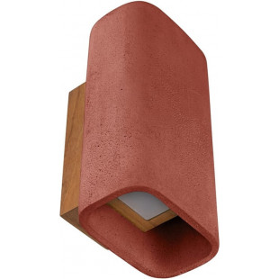Kinkiet Betonowy Loft Czerwony Loftlight | Loftlight