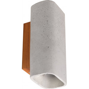 Kinkiet zewnętrzny betonowy LoftLight ConTeak LED szary | IP65
