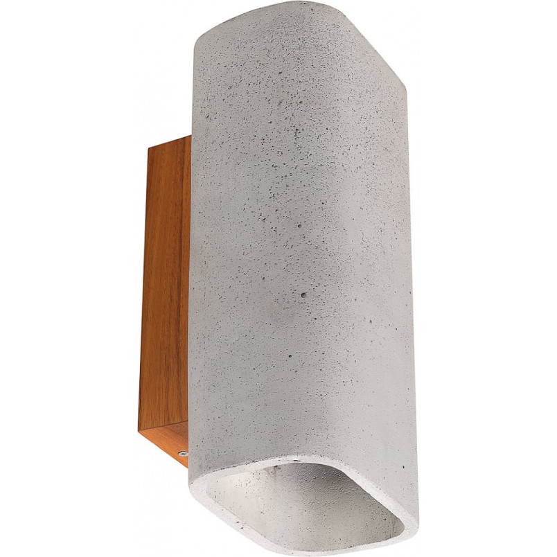 Kinkiet zewnętrzny betonowy LoftLight ConTeak LED szary | IP65
