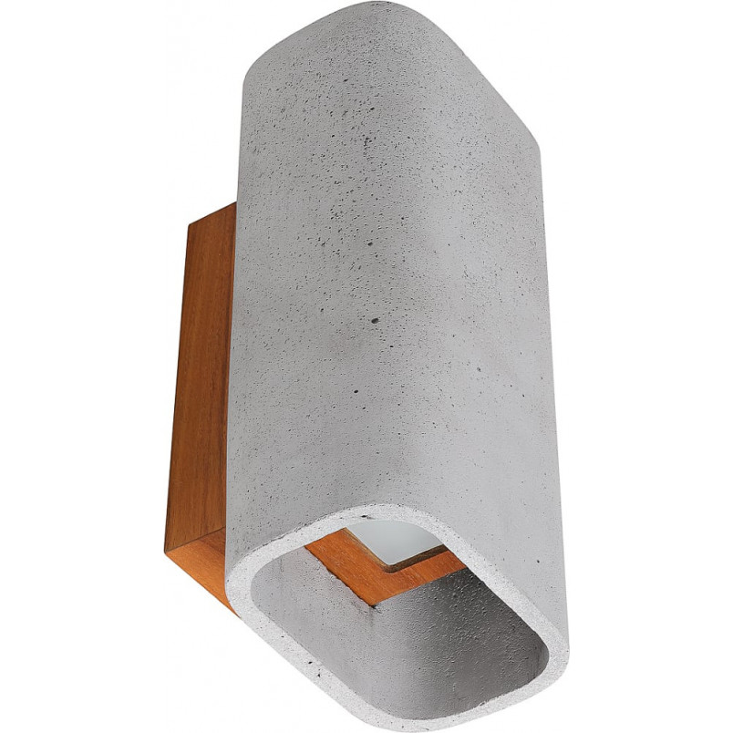 Kinkiet zewnętrzny betonowy LoftLight ConTeak LED szary | IP65
