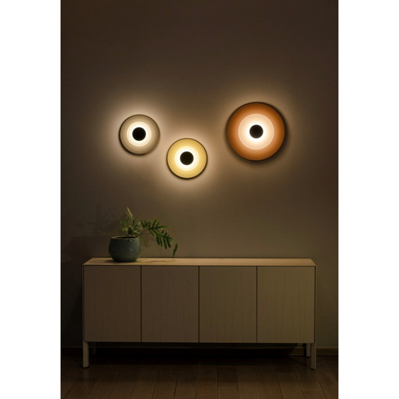 Kinkiet Aeroplan LED LoftLight | Designerski, Okrągły, Szary