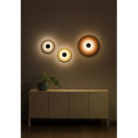 Kinkiet Aeroplan LED LoftLight | Designerski, Okrągły, Szary