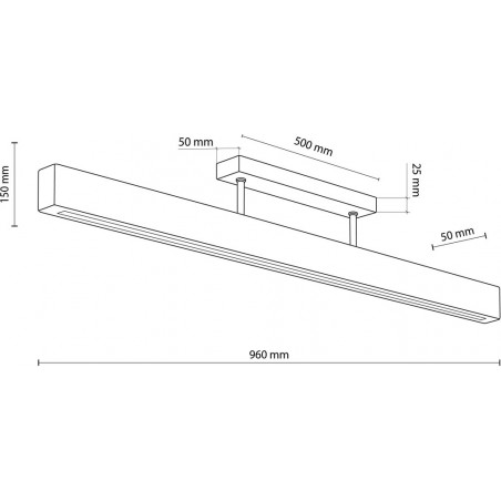 Lampa sufitowa drewniana Teo 96cm | TK Lighting - Skandynawski Design