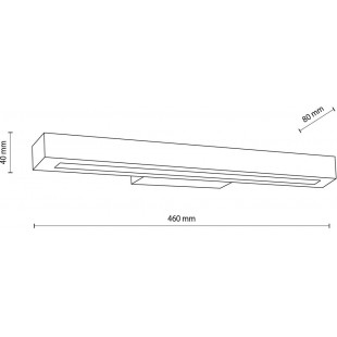 Kinkiet drewniany Teo LED 46cm orzech - TK Lighting