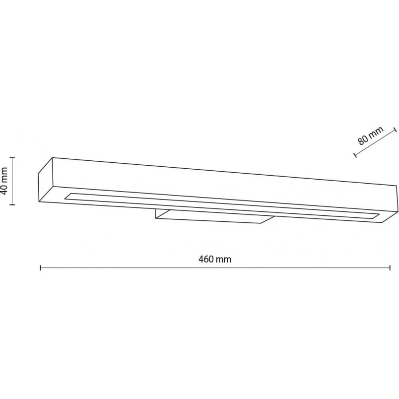 Kinkiet drewniany Teo LED 46cm orzech - TK Lighting