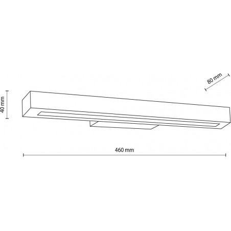 Kinkiet drewniany Teo LED 46cm orzech - TK Lighting