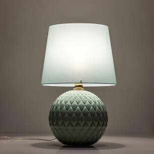 Lampa stołowa szklana zielona Santana | TK Lighting