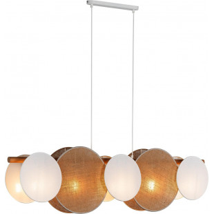 Lampa wisząca boho Pulse 125cm | TK Lighting - Juta i Drewno