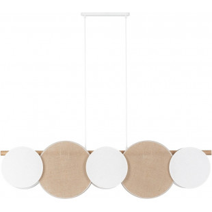 Lampa wisząca boho Pulse 125cm | TK Lighting - Juta i Drewno