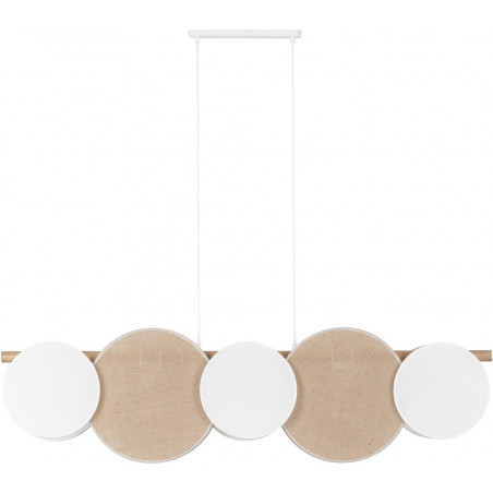 Lampa wisząca boho Pulse 125cm | TK Lighting - Juta i Drewno