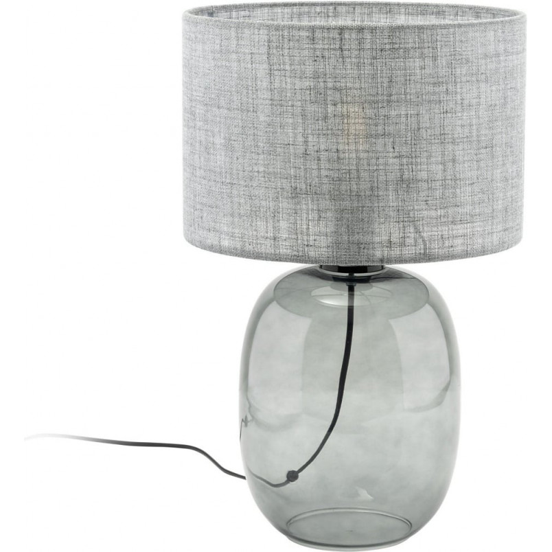 Lampa stołowa szklana Melody | TK Lighting - Grafitowa 30cm