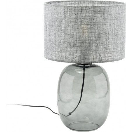 Lampa stołowa szklana Melody | TK Lighting - Grafitowa 30cm