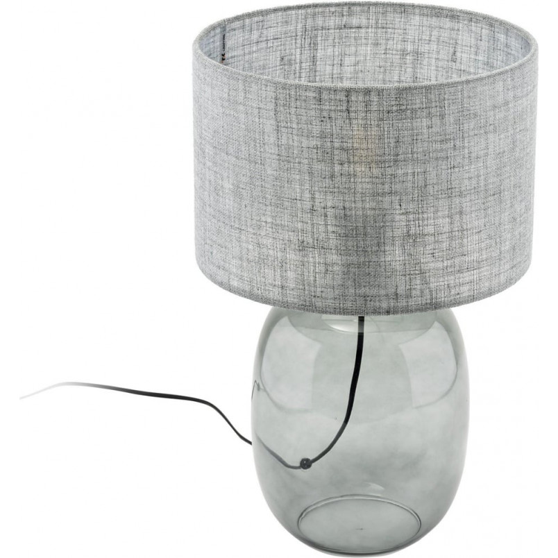Lampa stołowa szklana Melody | TK Lighting - Grafitowa 30cm