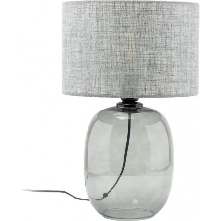 Lampa stołowa szklana Melody | TK Lighting - Grafitowa 30cm