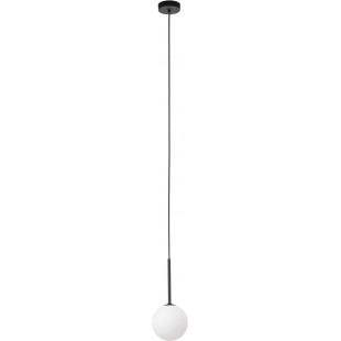 Lampa wisząca Martin II - szklana kula, biało-czarna | TK Lighting