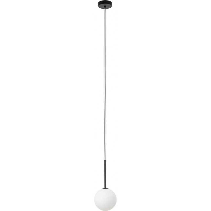 Lampa wisząca Martin II - szklana kula, biało-czarna | TK Lighting