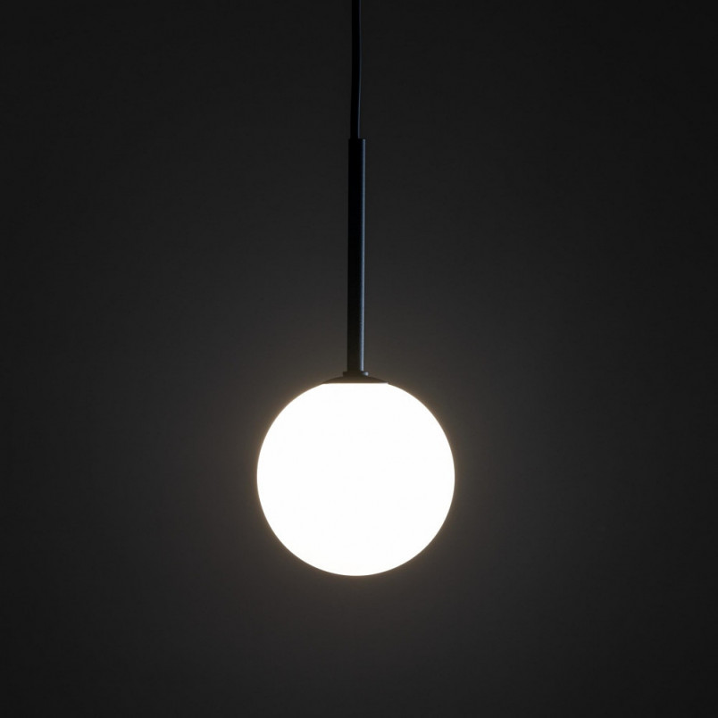 Lampa wisząca Martin II - szklana kula, biało-czarna | TK Lighting