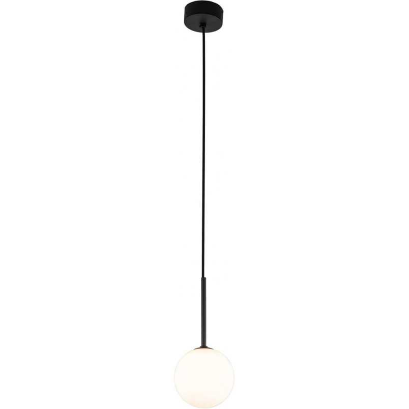 Lampa wisząca Martin II - szklana kula, biało-czarna | TK Lighting