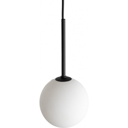 Lampa wisząca Martin II - szklana kula, biało-czarna | TK Lighting
