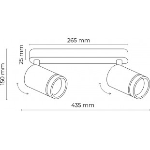 Reflektor sufitowy Jet II biały TK Lighting - Oświetlenie LED