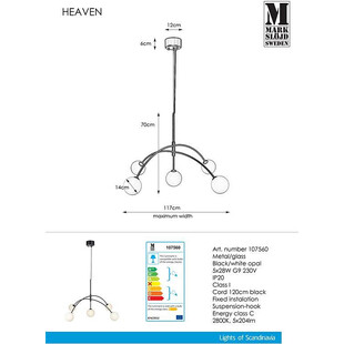 Lampa wisząca Heaven czarna Markslojd | Sklep z lampami