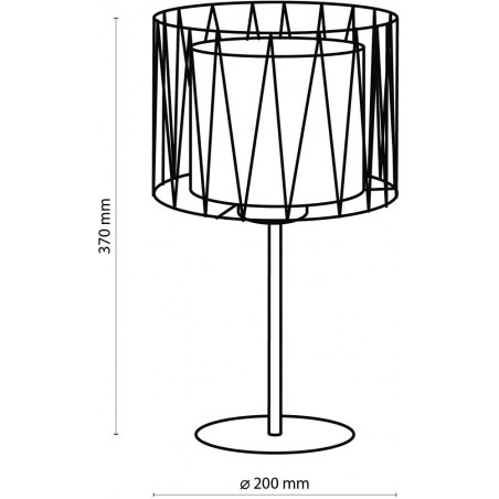 Lampka nocna Harmony Nature - Brązowa/Czarna | TK Lighting