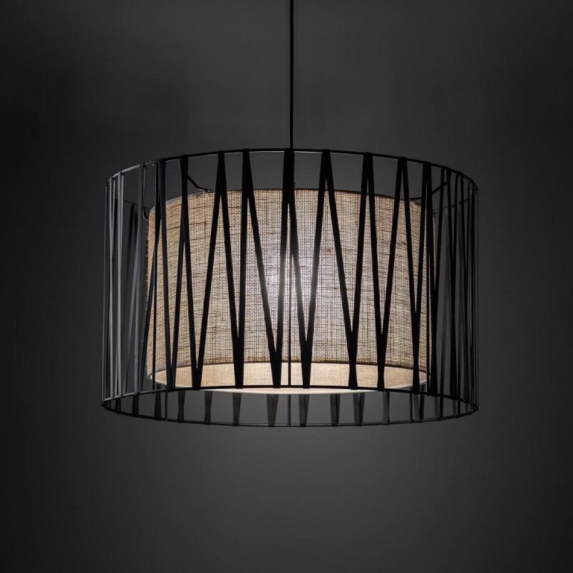 Lampa wisząca Harmony Nature | Brązowa i Czarna | TK Lighting