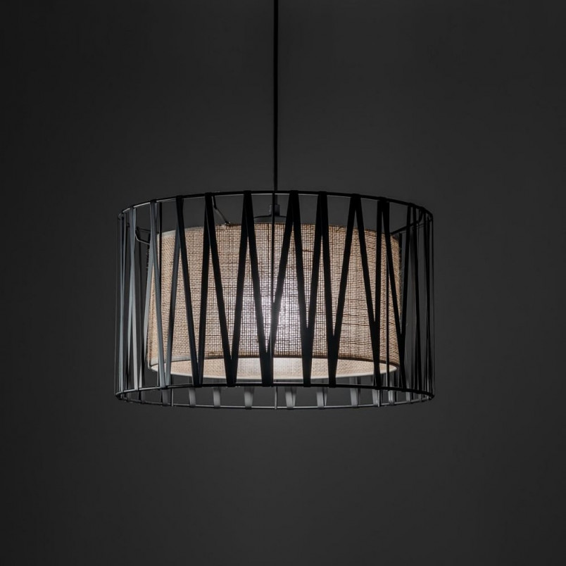 Lampa wisząca Harmony Nature | Brązowa z Juty | TK Lighting