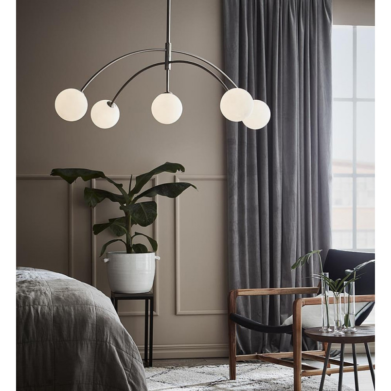 Lampa wisząca Heaven - Markslojd. Szklane kule, stal.