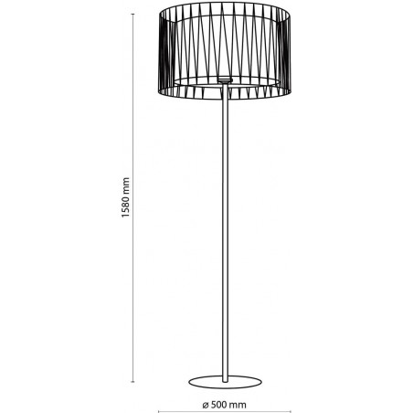 Lampa podłogowa Harmony Nature - TK Lighting | Loftowa