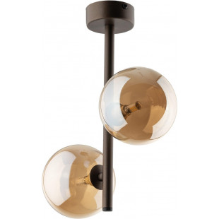 Lampa sufitowa Estera - 2 szkła, bursztyn | TK Lighting