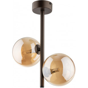 Lampa sufitowa Estera - 2 szkła, bursztyn | TK Lighting