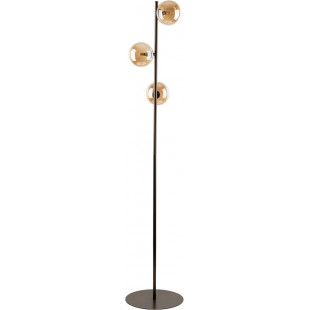 Lampa podłogowa 3 szklane kule Estera Brown bursztynowy / brąz TK Lighting