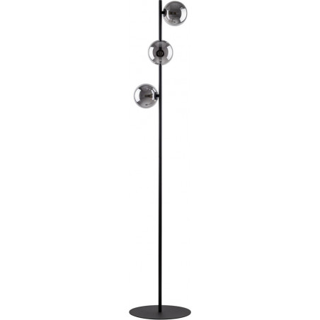 Lampa podłogowa Estera - 3 szklane kule, TK Lighting | Grafit/Czarny