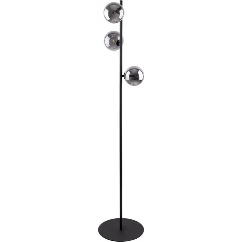 Lampa podłogowa Estera - 3 szklane kule, TK Lighting | Grafit/Czarny