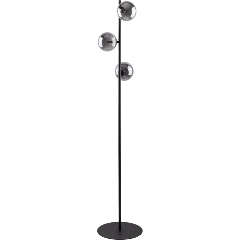 Lampa podłogowa Estera - 3 szklane kule, TK Lighting | Grafit/Czarny
