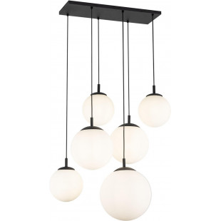 Lampa wisząca Esme | 6 szklanych kul, biała | TK Lighting